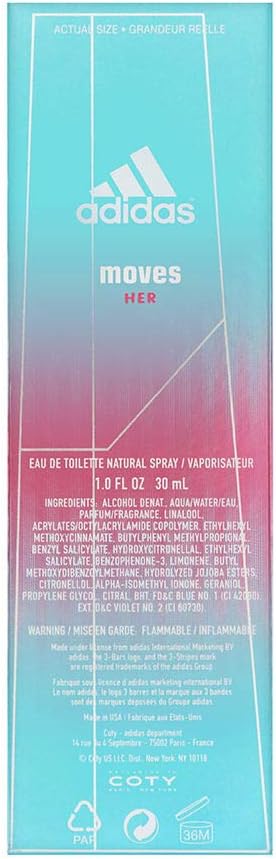 Moves For Women By Adidas Box back