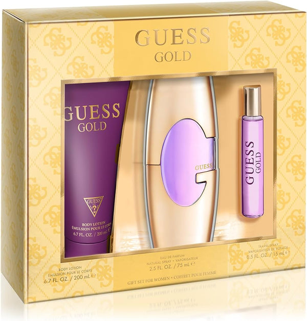 Guess Gold 3 Pc Set