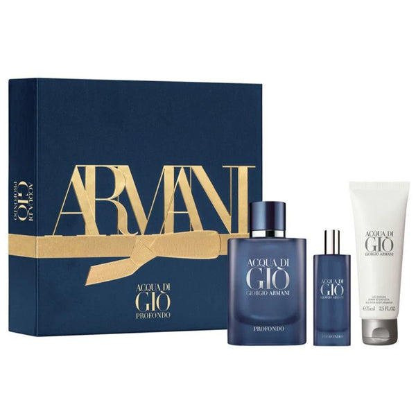 Acqua Di Gio Profondo Gift Set By Giorgio Armani