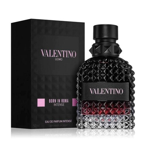Introducing Uomo Born In Roma Intense by Valentino - a luxurious Amber Vanilla fragrance for men. This new 2023 launch embodies sophistication with top notes of vanilla, middle notes of lavender, and base notes of vetiver, all expertly crafted by renowned perfumers Antoine Maisondieu and Guillaume Flavigny. Indulge in the exclusive scent of Valentino.