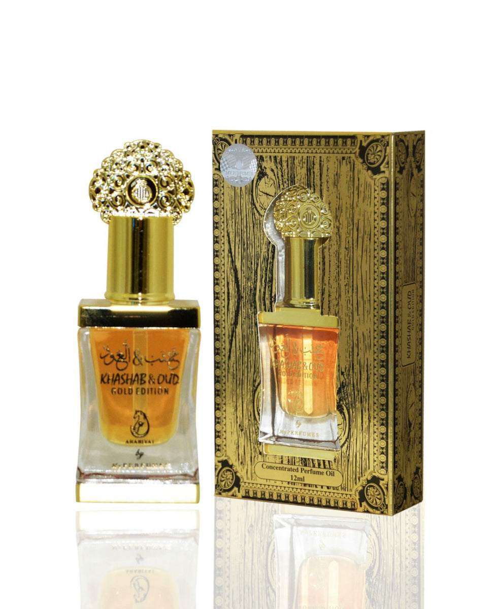 Khashab & Oud Gold Edition Concentrated Perfume Oil By Arabiyat – Brand ...
